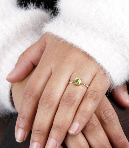 Anillo "Candy" Oro 18k y Peridoto