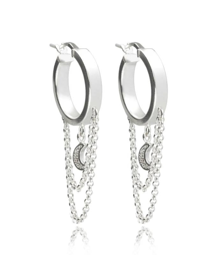 Pendientes "New Look" Aros en Plata de Primera Ley