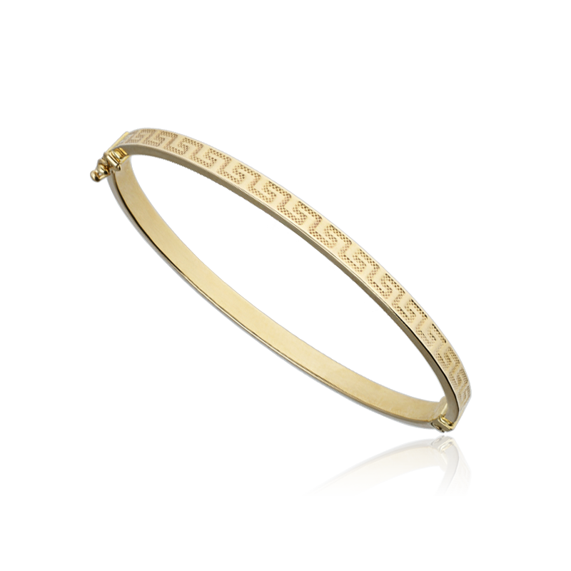 Pulsera Rígida "Greca" Oro 18k