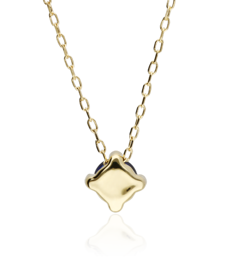 Gargantilla oro 18k y zafiro 5mm "Four"