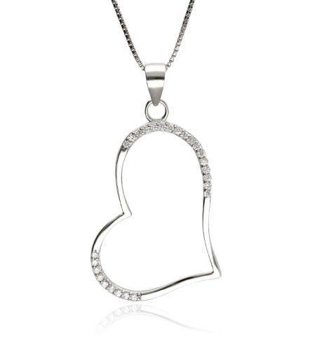 GARG. PLATA CORAZON CON CIRCONITAS