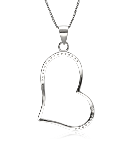 GARG. PLATA CORAZON CON CIRCONITAS