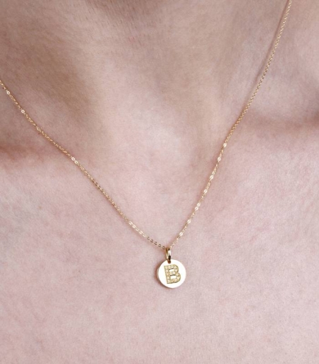 Gargantilla Oro 18k y diamantes 0.045cts "Bright B"