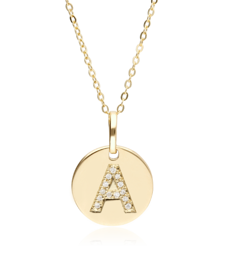 Gargantilla Oro 18k y diamantes 0.039cts "Bright A"