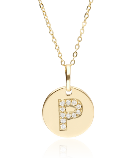 Gargantilla Oro 18k y diamantes 0.033cts "Bright P"