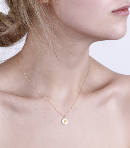 Gargantilla Oro 18k y diamantes 0.033cts "Bright P"