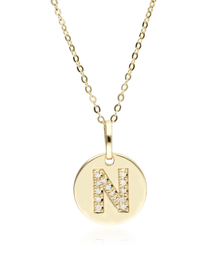 Gargantilla Oro 18k y diamantes 0.042cts "Bright N"