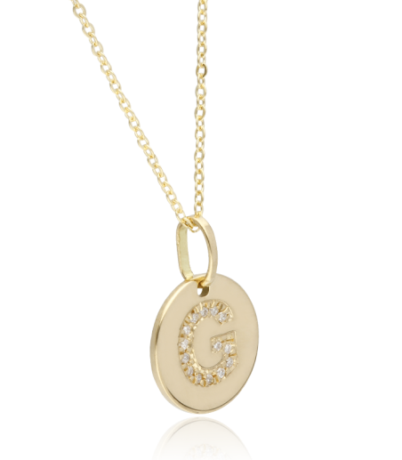 Gargantilla Oro 18k y diamantes 0.042cts "Bright G"