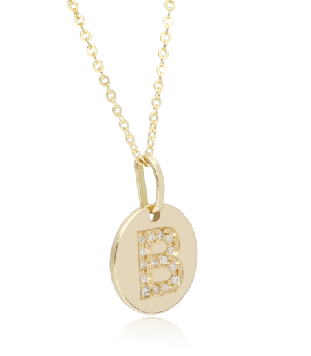 Gargantilla Oro 18k y diamantes 0.045cts "Bright B"