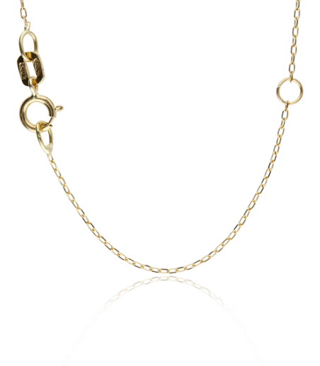 Gargantilla Oro 18k y diamante 0.005cts "Bright Moon"
