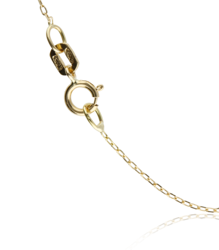 Gargantilla Oro 18k y diamante 0.005cts "Bright Moon"