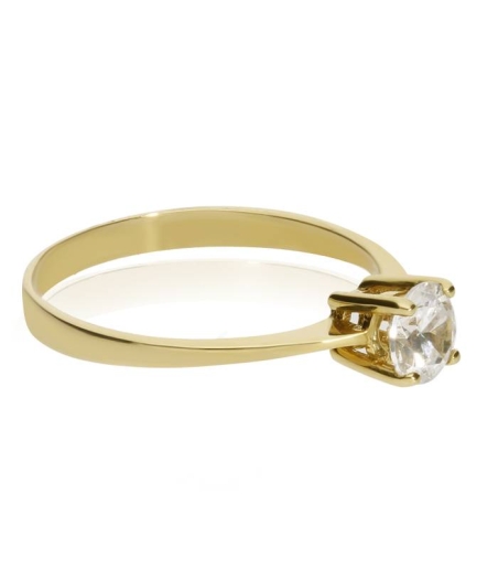 Anillo "Diana" Oro 18k y circonita