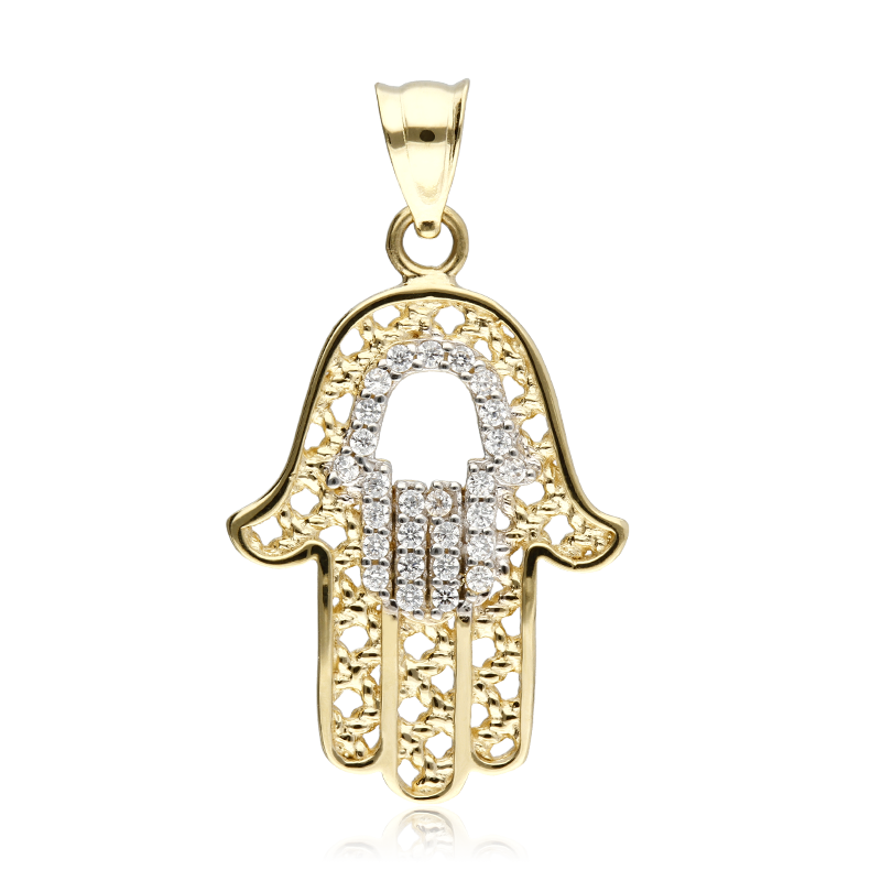 COLGANTE "TISSA" MANO DE FATIMA ORO 18K