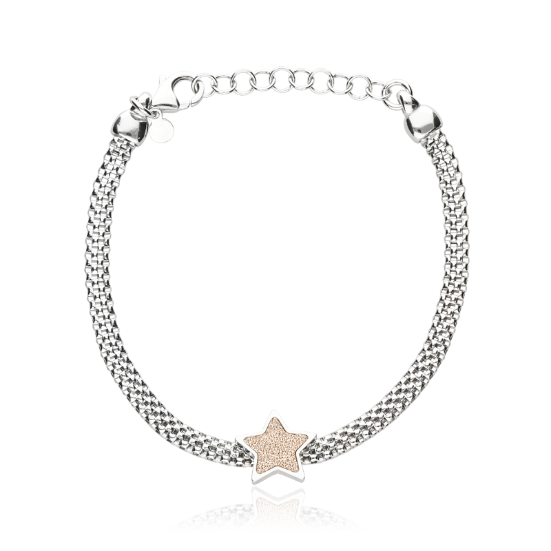 Pulsera "Georgia II" Estrella en Plata de Primera Ley