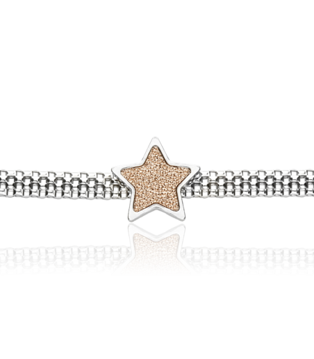 Pulsera "Georgia II" Estrella en Plata de Primera Ley