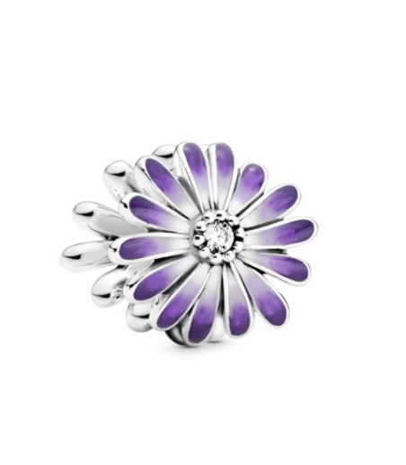 CHARM PLATA MARGARITA MORADA 798775C02