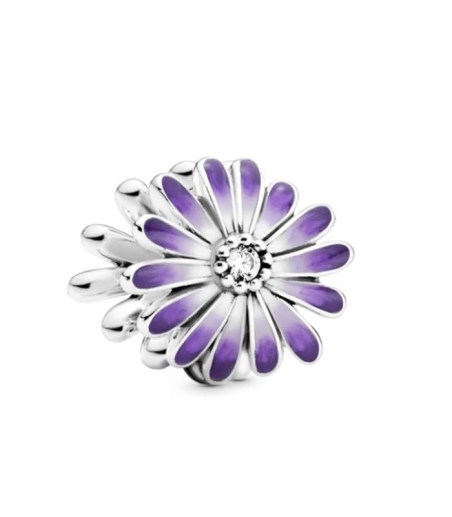 CHARM PLATA MARGARITA MORADA 798775C02