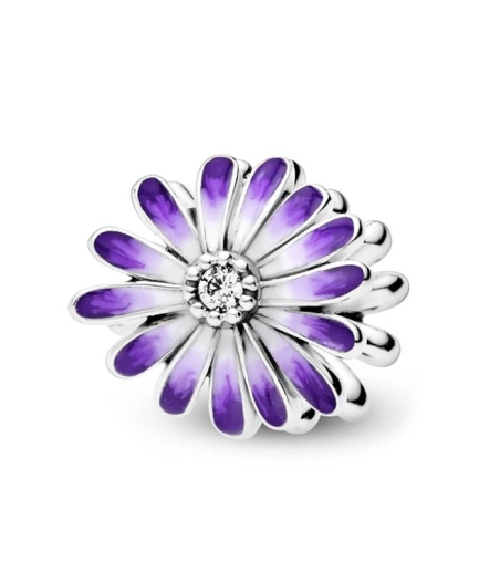 CHARM PLATA MARGARITA MORADA 798775C02