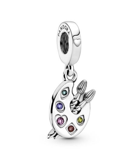 CHARM COLG. PLATA PALETA DE COLORES 799320C01