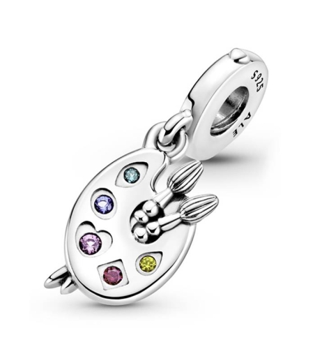 CHARM COLG. PLATA PALETA DE COLORES 799320C01