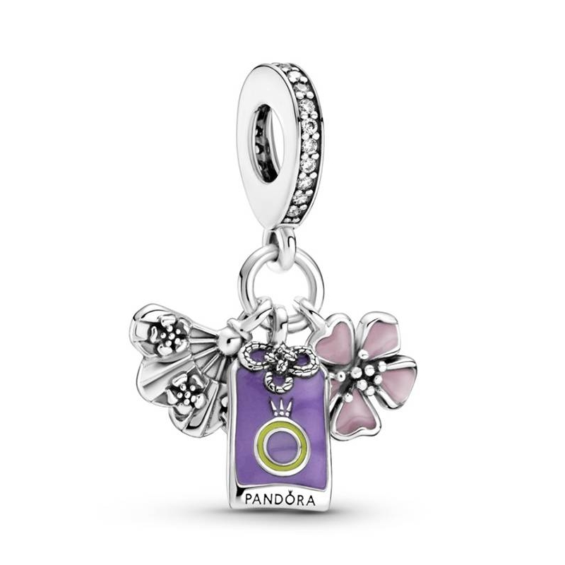 CHARM COLGANTE PANDORA CEREZO, AMULETO Y ABANICO JAPONÉS 799326C01