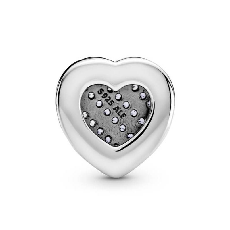 Charm Pandora Reflexions en plata de ley Corazón Azul en Pavé 799346C01