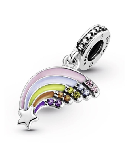 CHARM COLG. PLATA ARCOIRIS COLORIDO 799351C01