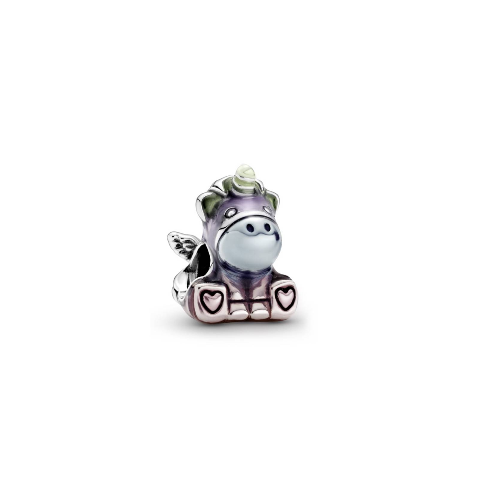Charm en plata de ley Bruno El Unicornio Arcoiris 799353C01