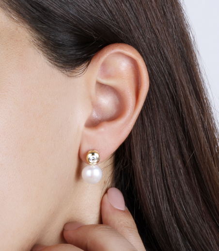 Pendientes Oro 18k y Perlas cultivadas "Farkhana"
