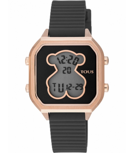 RELOJ TOUS D BEAR TEEN SQUARE IPRG SILICONA NEGRA 100350400