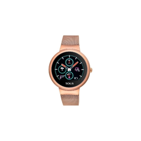 Reloj Tous activity Rond Touch de acero IP rosado  000351650