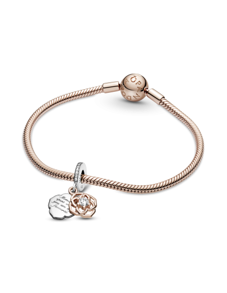 Charm Colgante Pandora Rose y Plata bicolor 789373C01