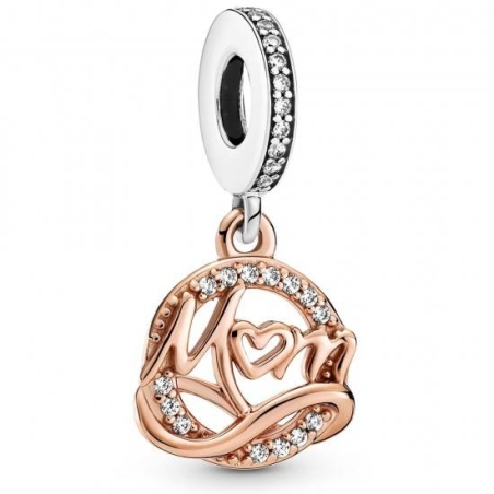 Charm colgante Pandora circonitas y MOM en rose 789374C01