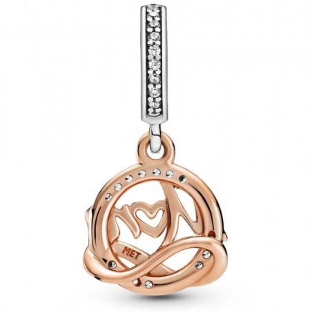 Charm colgante Pandora circonitas y MOM en rose 789374C01