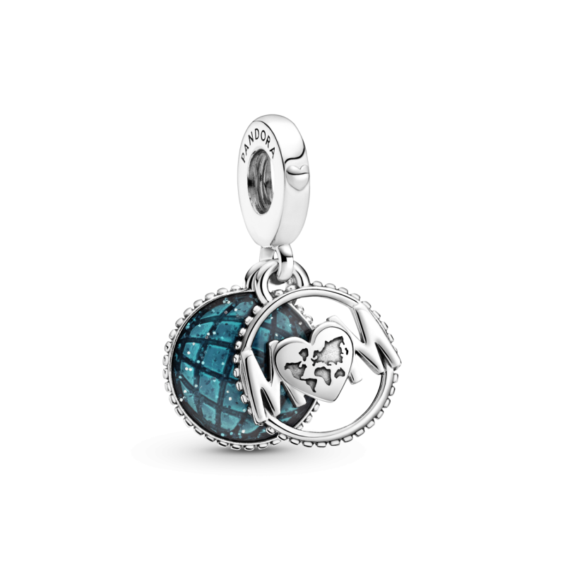 Charm Colgante Pandora Mamá Globo con Purpurina 799368C01