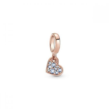 Charm Pandora Corazón colección rose y circonitas azules 789404C01