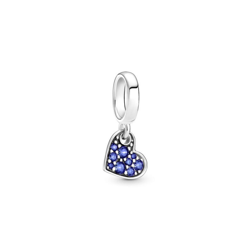 Charm Pandora Colgante plata Corazón Azul Estelar Pavé 799404C01