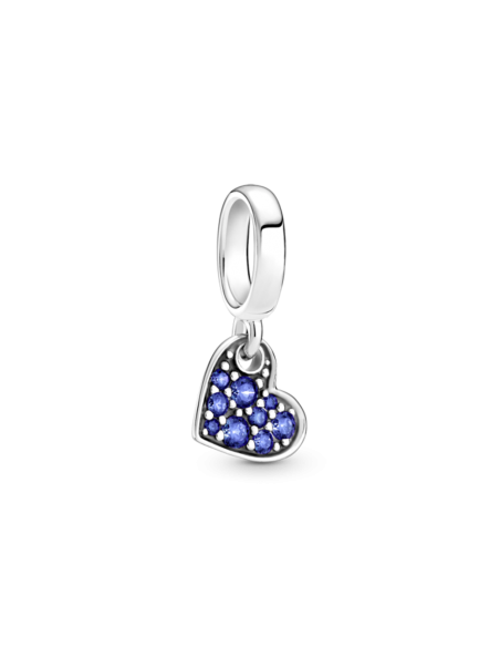 Charm Pandora Colgante plata Corazón Azul Estelar Pavé 799404C01