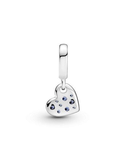 Charm Pandora Colgante plata Corazón Azul Estelar Pavé 799404C01