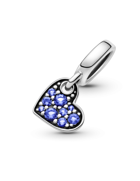 Charm Pandora Colgante plata Corazón Azul Estelar Pavé 799404C01