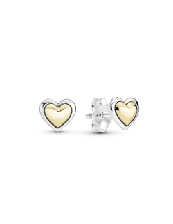 Pendientes Pandora Corazón Cúpula Dorada 299389C00