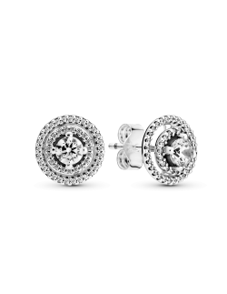 Pendientes Pandora plata Doble Halo Brilllante 299411C01