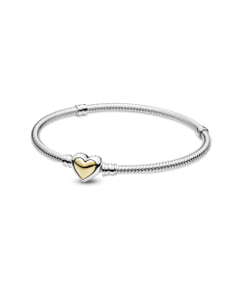 Pulsera Pandora Corazón Cúpula Dorada 599380C00