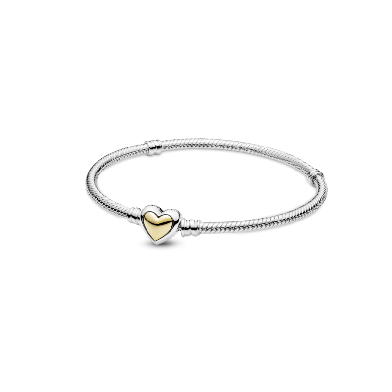 Pulsera Pandora Corazón Cúpula Dorada 599380C00