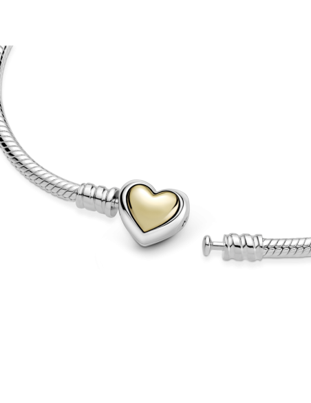 Pulsera Pandora Corazón Cúpula Dorada 599380C00