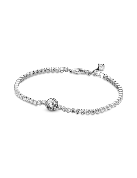 Pulsera Pandora plata Tennis Halo Brillante 599416C01