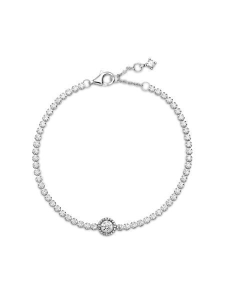 Pulsera Pandora plata Tennis Halo Brillante 599416C01