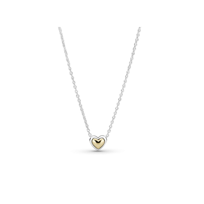 Collar Pandora Corazón Cúpula Dorada 399399C00-45