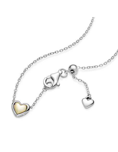 Collar Pandora Corazón Cúpula Dorada 399399C00-45