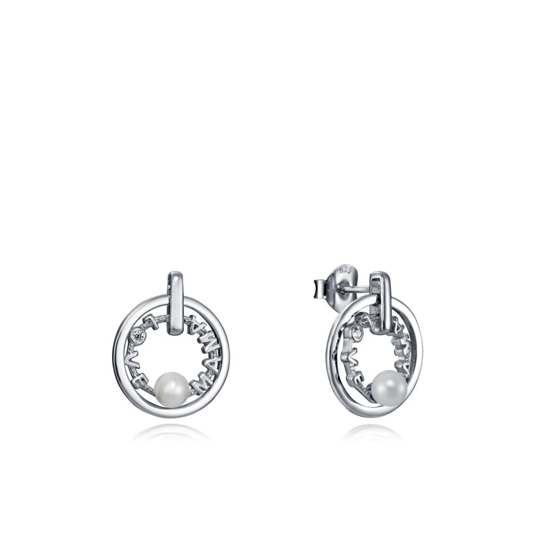 PENDIENTES VICEROY EN PLATA CON DOBLE ARO 4127E000-68